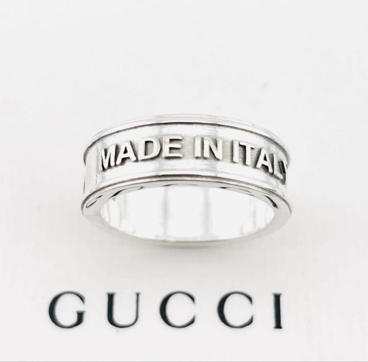 Gucci Made in Italy Sterling Silver Ring – Size 18