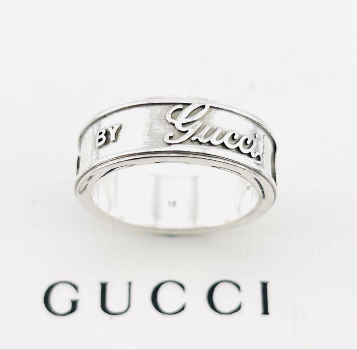 Gucci Made in Italy Sterling Silver Ring – Size 18