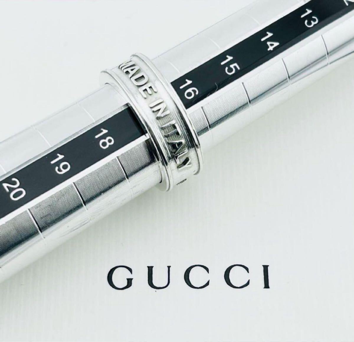 Gucci Made in Italy Sterling Silver Ring – Size 18