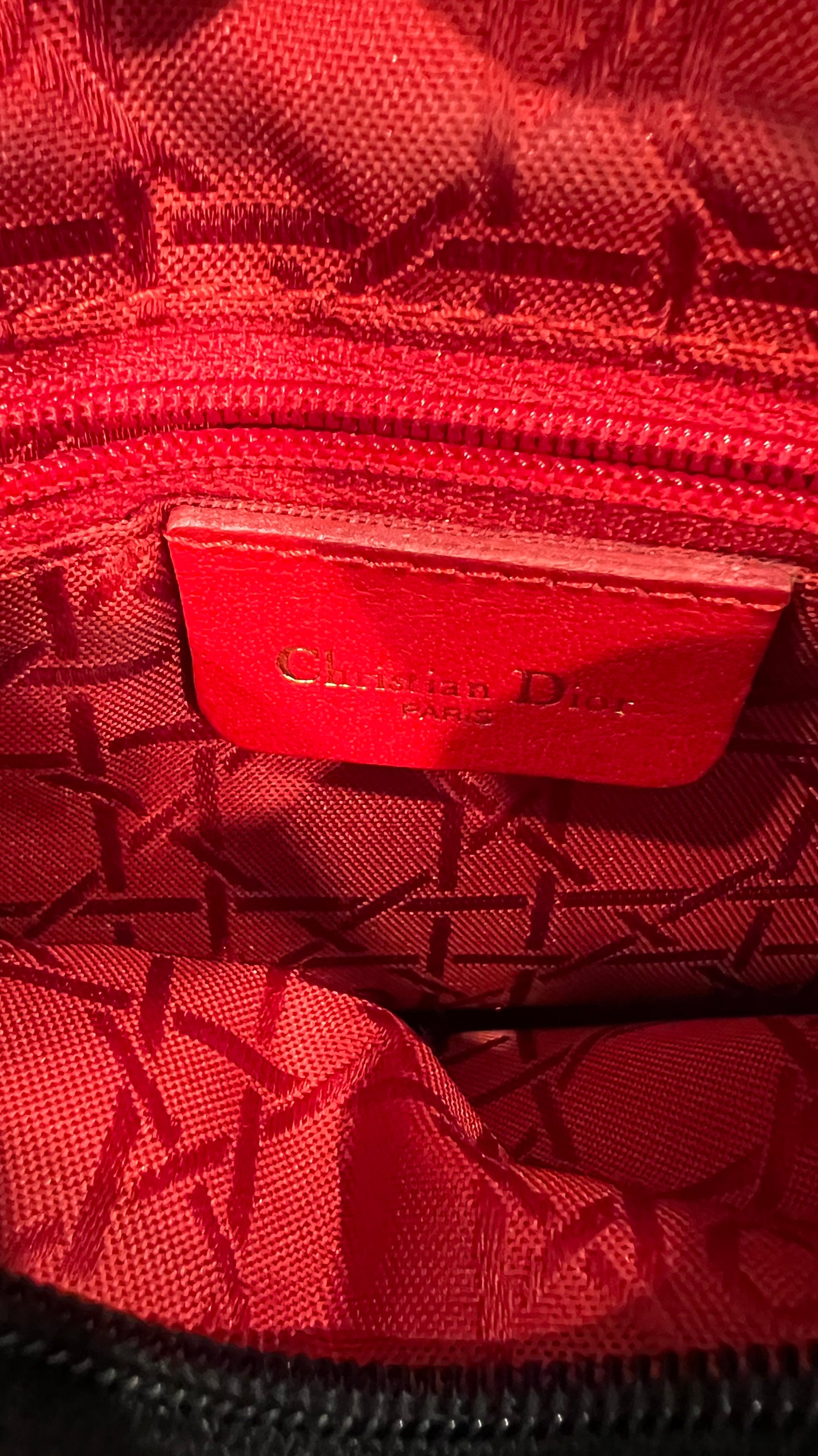 Christian Dior Lady Dior Bag – Black Cannage Quilted Nylon with Gold Hardware
