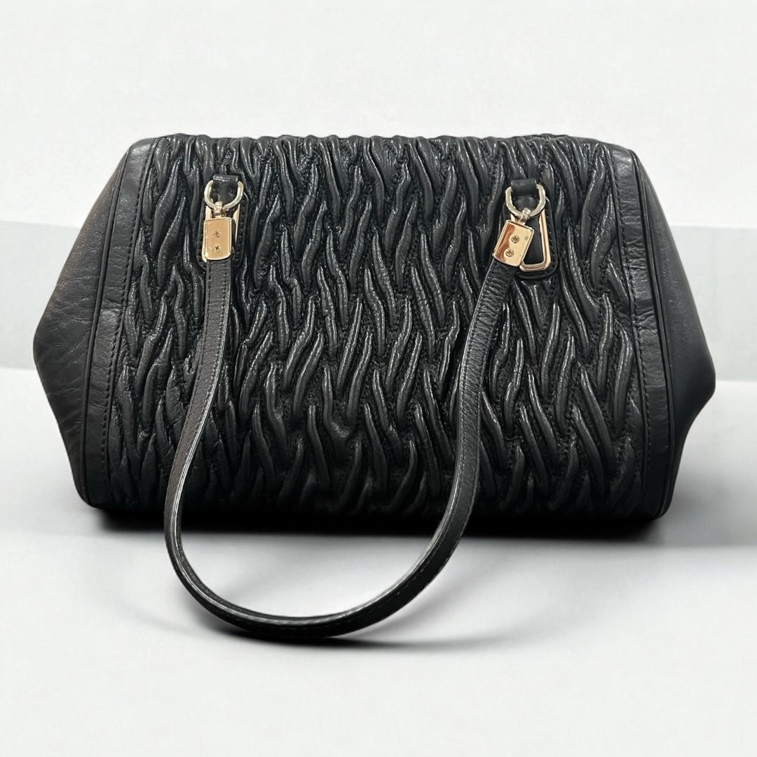 Coach 2012 Madison Gathered Leather Satchel Handbag