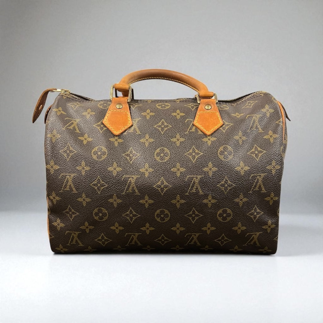 Louis Vuitton Speedy 30 Monogram Canvas Vintage Boston Bag – Made in France