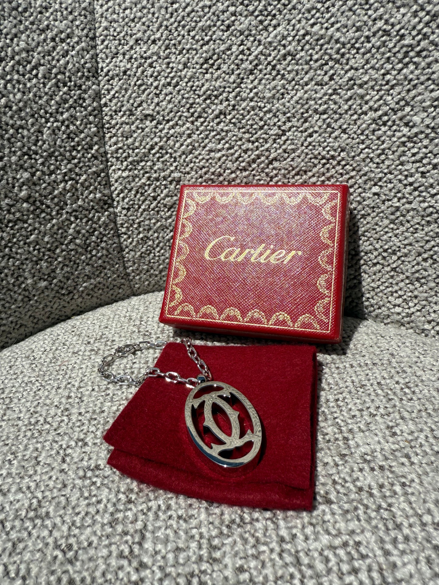 Cartier Keychain Key Ring with Box