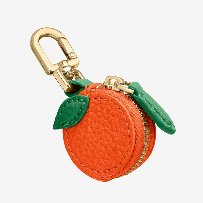 Orange Coin Purse Bag Charm