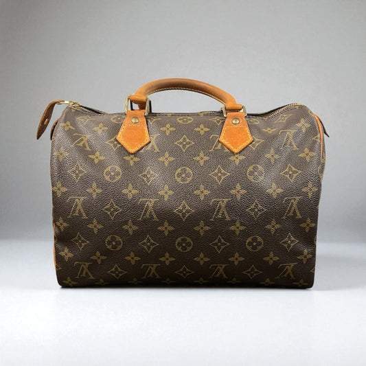Louis Vuitton Speedy 30 Monogram Canvas Vintage Boston Bag – Made in France