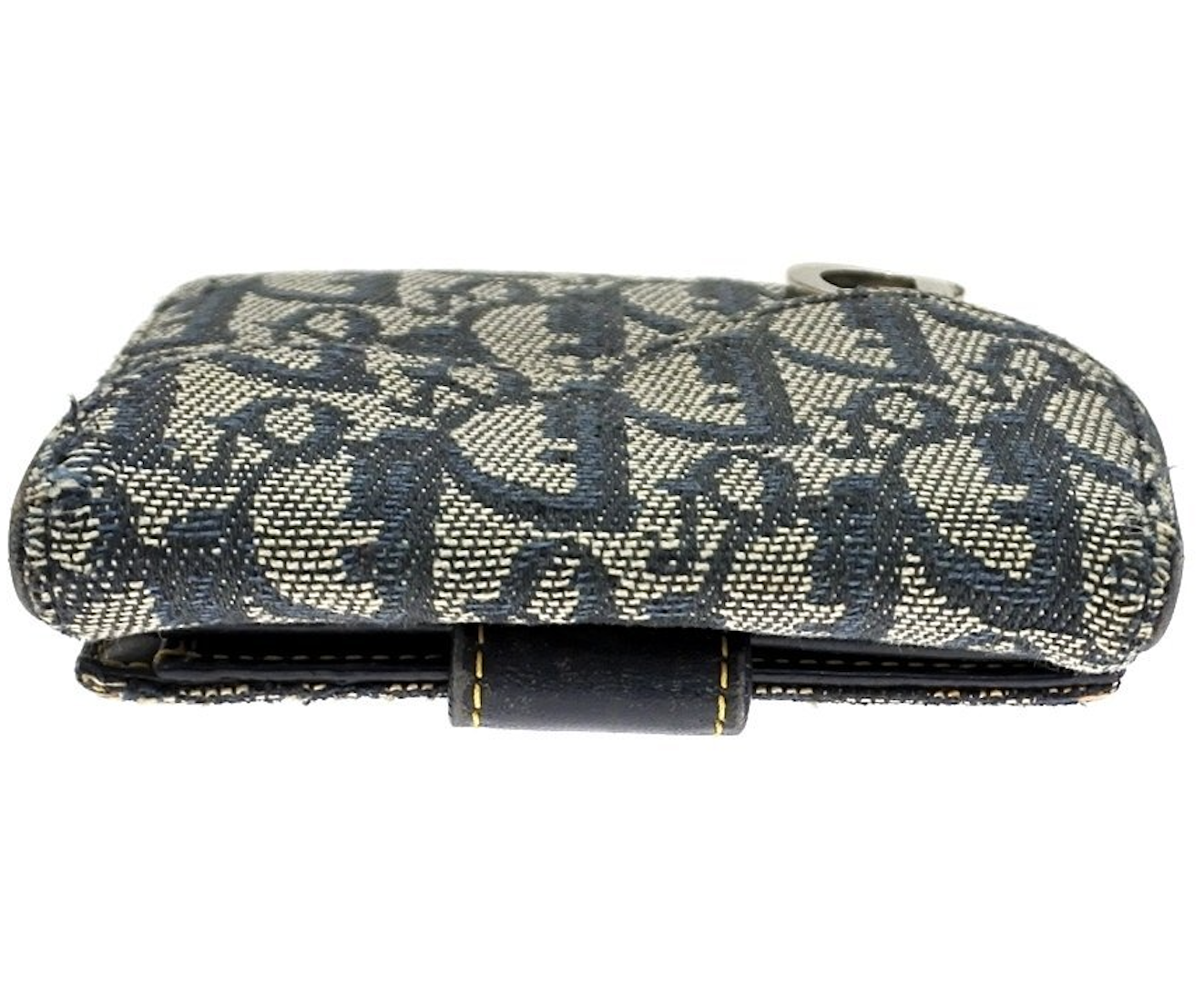 Christian Dior Trotter Saddle Bifold Wallet – Navy Oblique Canvas