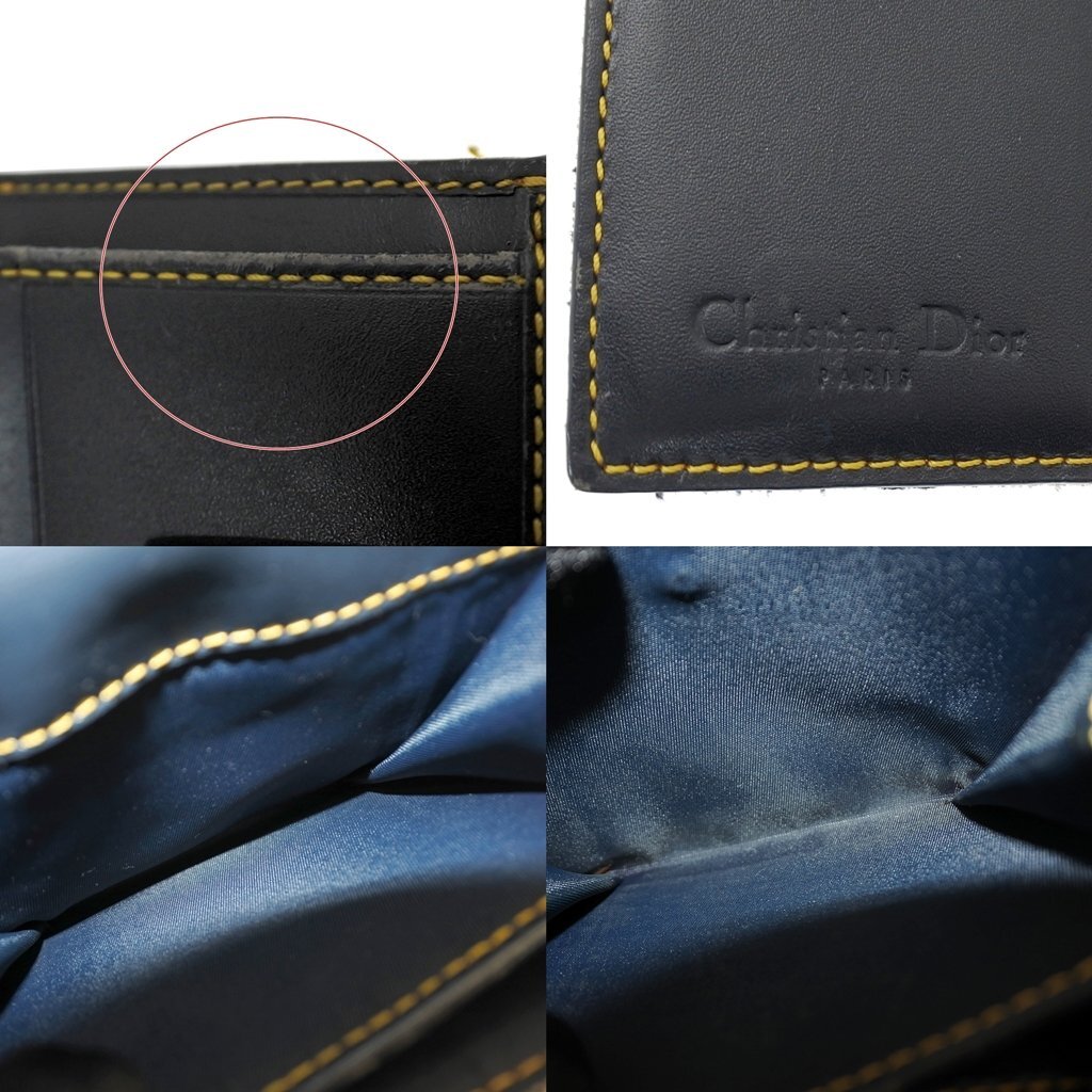Christian Dior Trotter Saddle Bifold Wallet – Navy Oblique Canvas