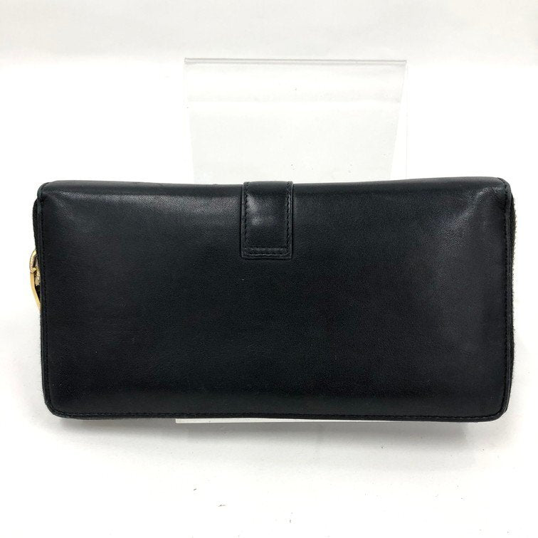 Saint Laurent Paris Monogram Zip Wallet – Black with Gold Hardware