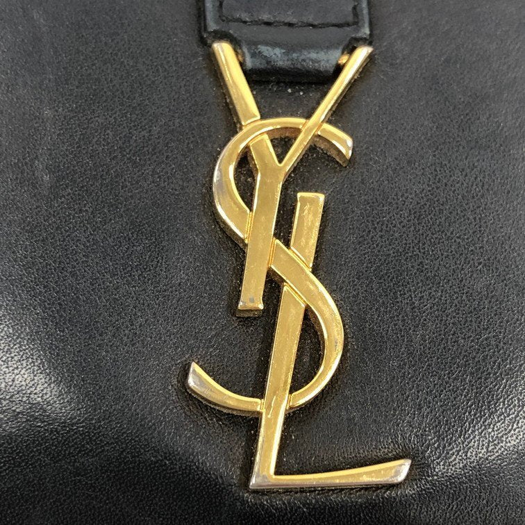 Saint Laurent Paris Monogram Zip Wallet – Black with Gold Hardware