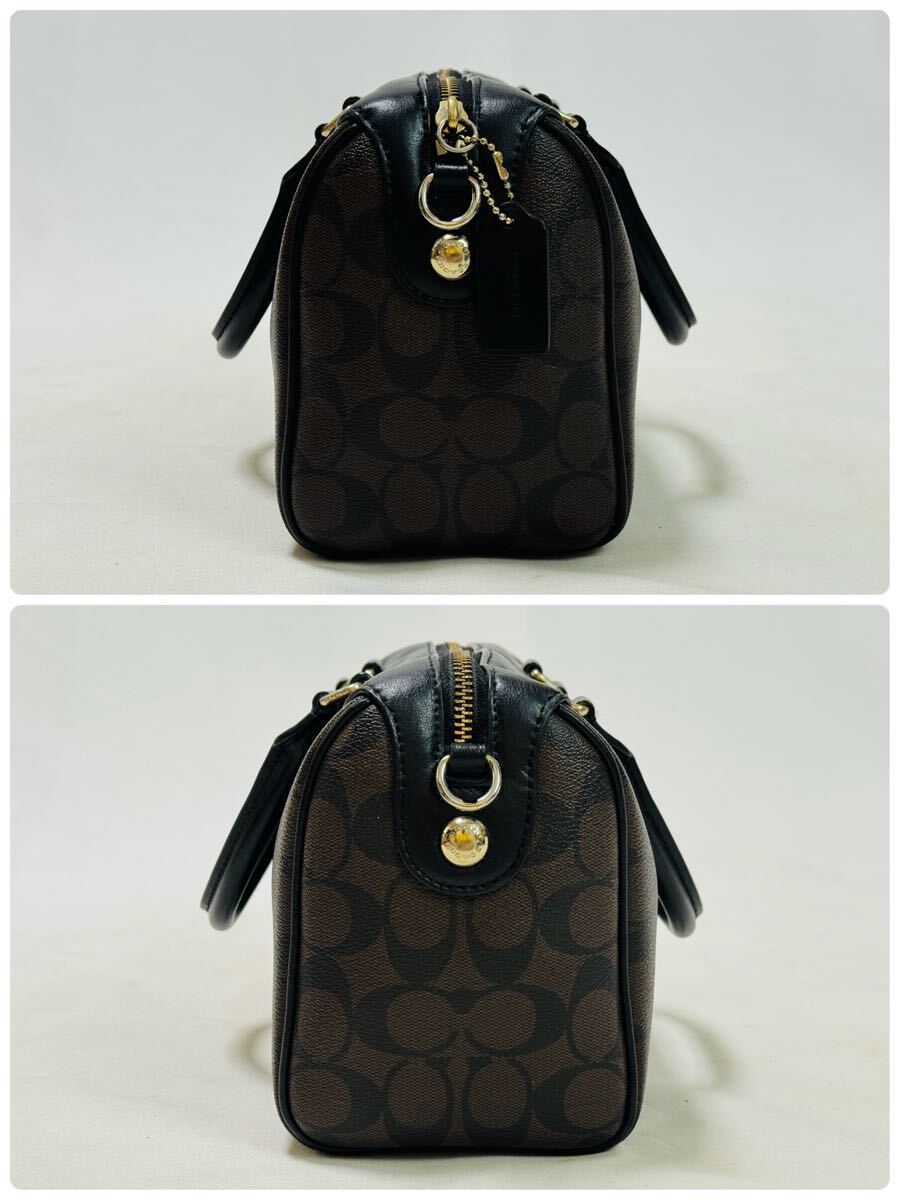 Coach Signature Mini Bennett Satchel in Brown/Black