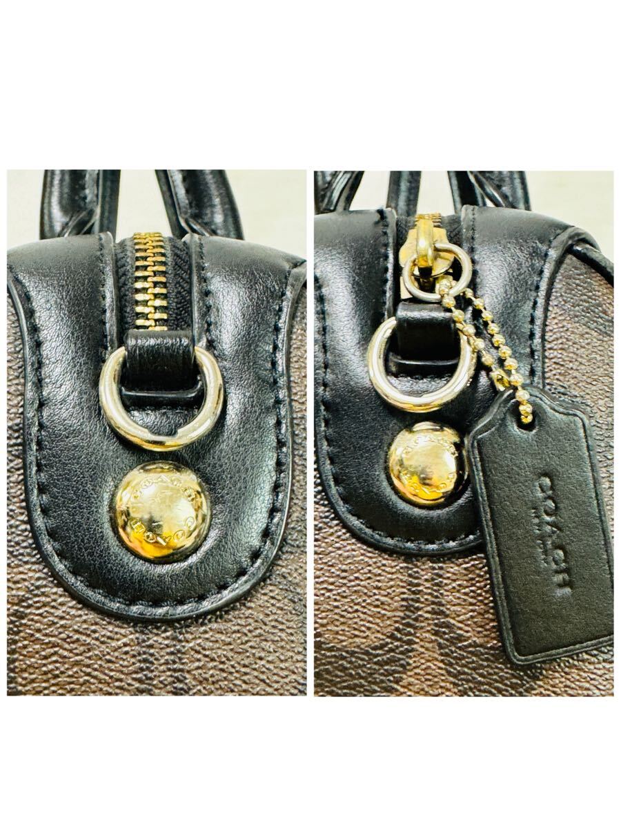 Coach Signature Mini Bennett Satchel in Brown/Black